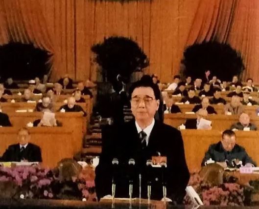 Perdana Menteri Li Peng saat Kongres Nasional Rakyat. DOK EDITOR