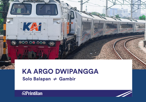 Jadwal KA Argo Dwipangga, Solo Balapan-Gambir PP 2024