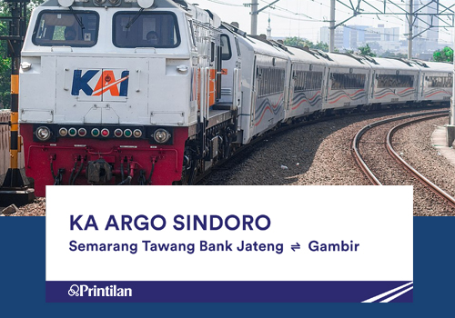 Jadwal KA Argo Sindoro, Gambir-Semarang Tawang PP 2024