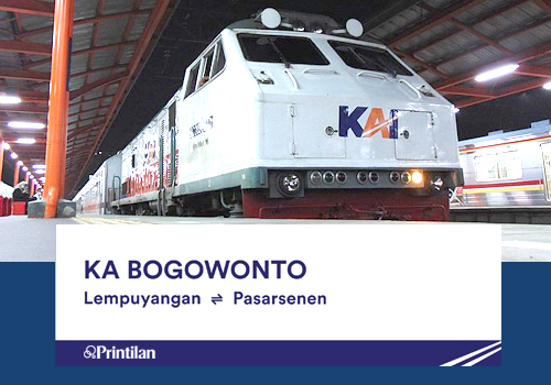 Jadwal KA Bogowonto, Pasarsenen-Yogyakarta PP