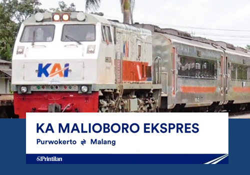 Jadwal KA Malioboro Ekspres, Malang-Purwokerto PP