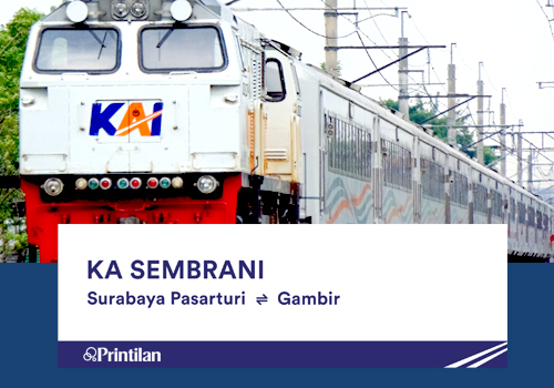 Jadwal KA Sembrani, Gambir-Surabaya Pasar Turi PP