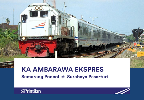 Jadwal KA Ambarawa Ekspres, Semarang Poncol-Surabaya Pasarturi PP