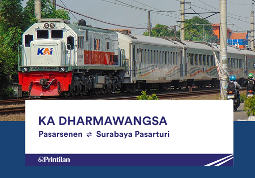 Jadwal KA Dharmawangsa Ekspres, Pasarsenen-Surabaya Pasarturi PP 2025