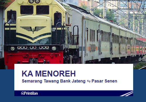 Jadwal KA Menoreh, Semarang Tawang-Pasarsenen PP