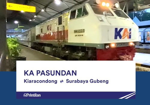 Jadwal KA Pasundan, Kiaracondong-Surabaya Gubeng PP