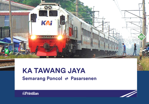 Jadwal KA Tawang Jaya, Semarang-Pasarsenen PP