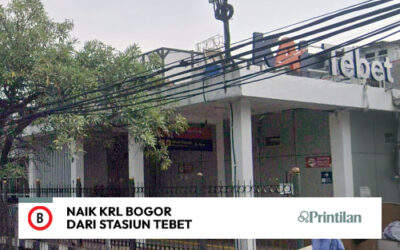 Naik KRL Lin Bogor dari Stasiun Tebet, Catat Jadwalnya!