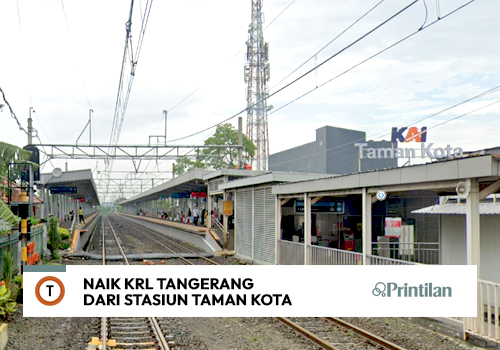 Naik KRL Lin Tangerang dari Stasiun Taman Kota, Catat Jadwalnya!